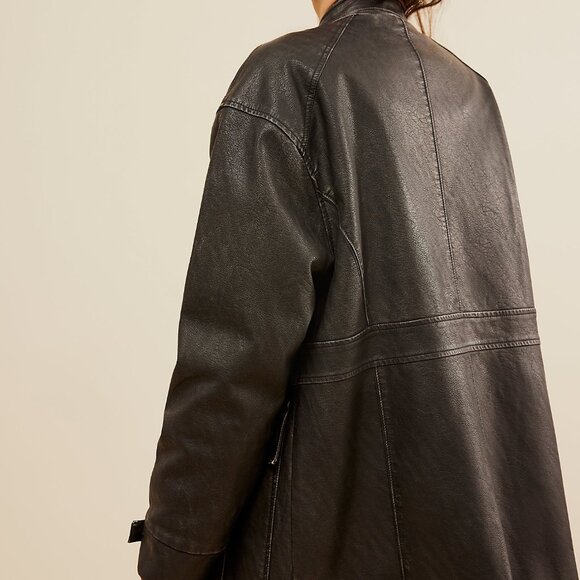 Free People All About That Moto Jacket NWOT Size Large - Picture 5 of 12